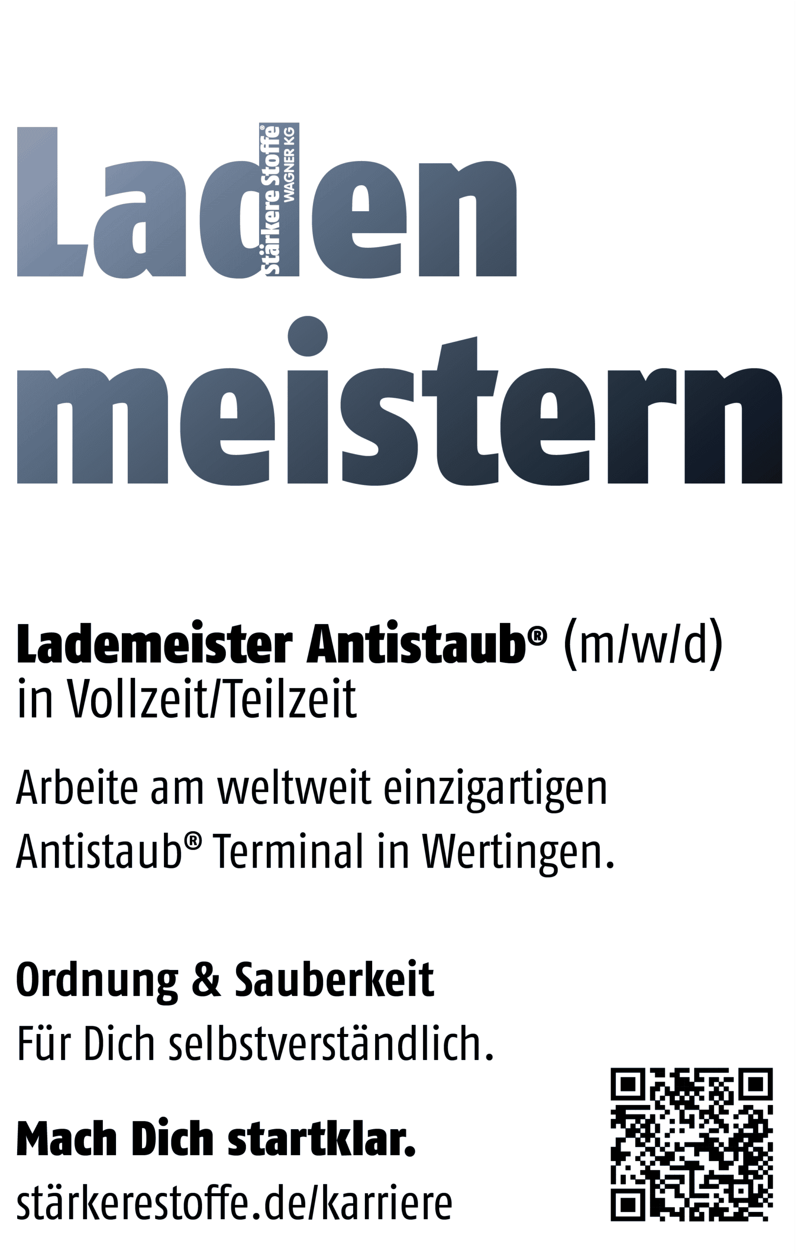 Lademeister Antistaub Anzeige